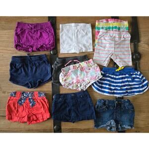 Toddler Girl's Shorts and Skirt Bundle sz 18M